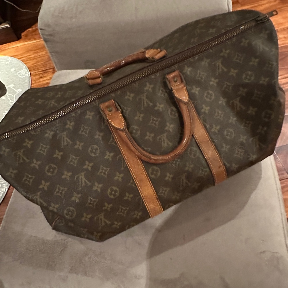 Elegant authentic vintage LV 50 keepall travel bag